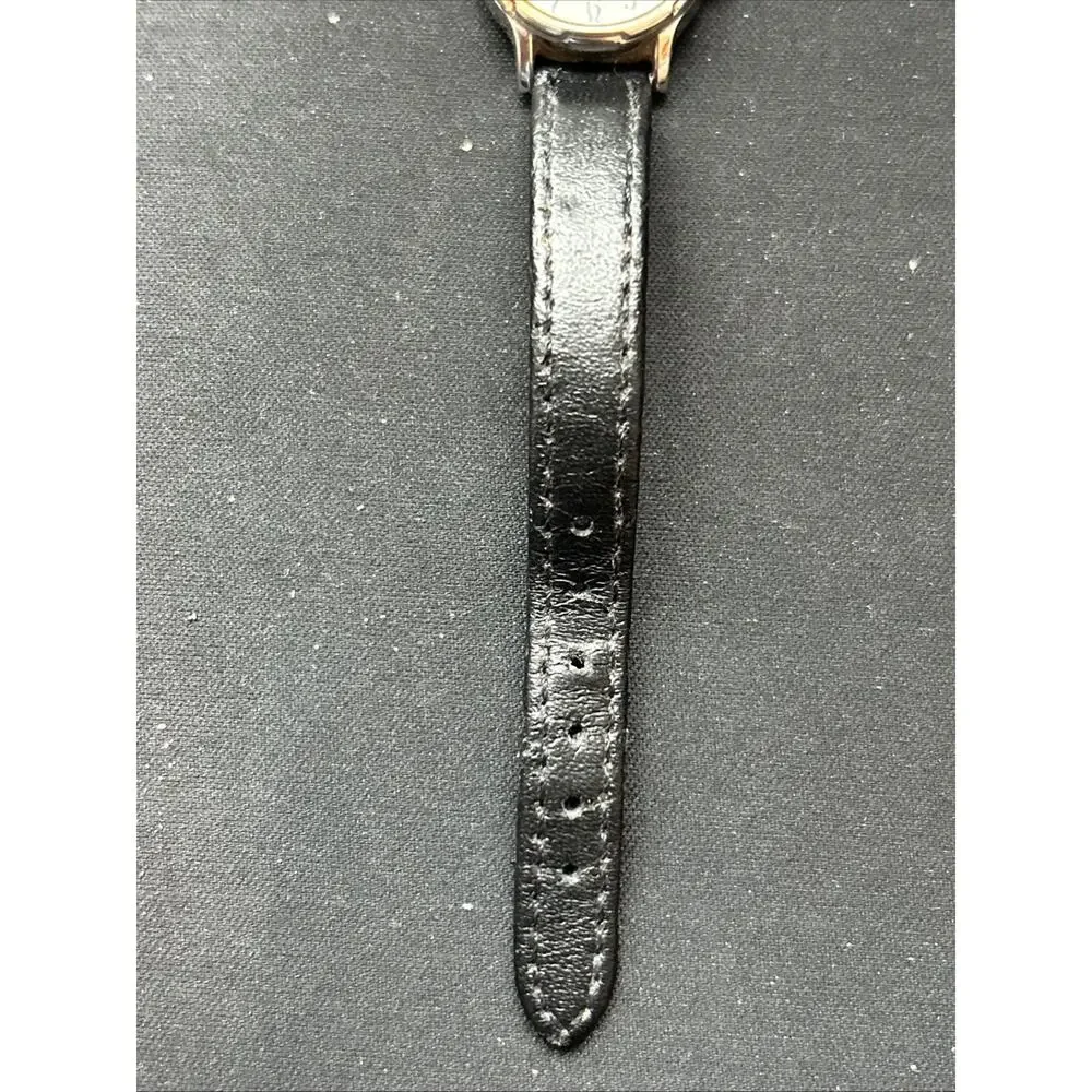 Timex Indiglo Silver Tone Black Band Women’s Quartz Watch